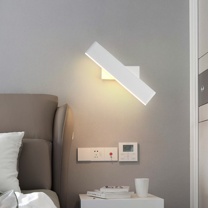 1-Licht linearer Schatten Wandleuchten moderner Metallmontageleuchte Metallmontage