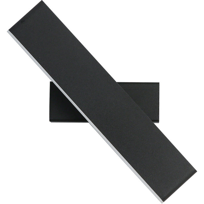 1-Licht linearer Schatten Wandleuchten moderner Metallmontageleuchte Metallmontage