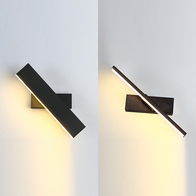 1-Licht linearer Schatten Wandleuchten moderner Metallmontageleuchte Metallmontage