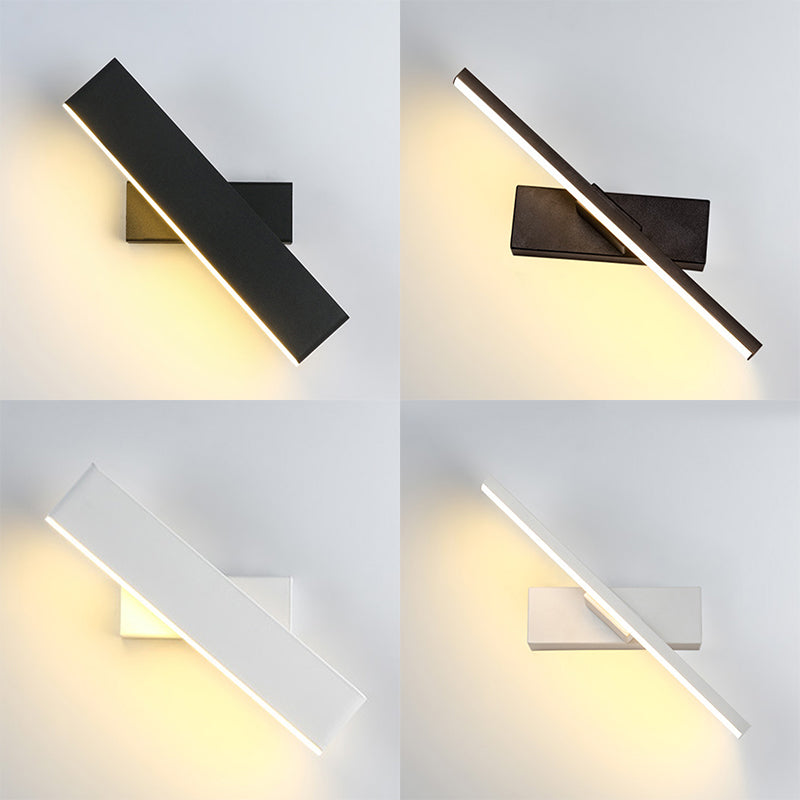 1-Licht linearer Schatten Wandleuchten moderner Metallmontageleuchte Metallmontage