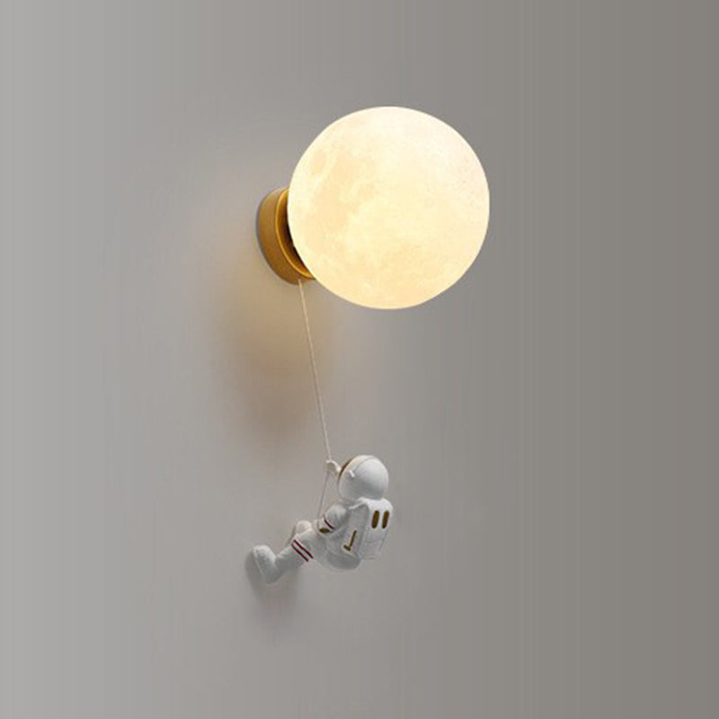 Modern Style Globe Wall Mounted Light Fixture Glass 1 Light Wall Lighting Fixtures