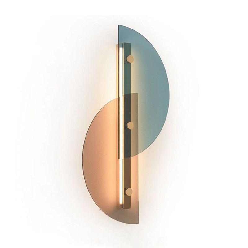 Geometric Wall Lighting Fixtures Glass Modern Style 1 Light Wall Mounted Light Fixture