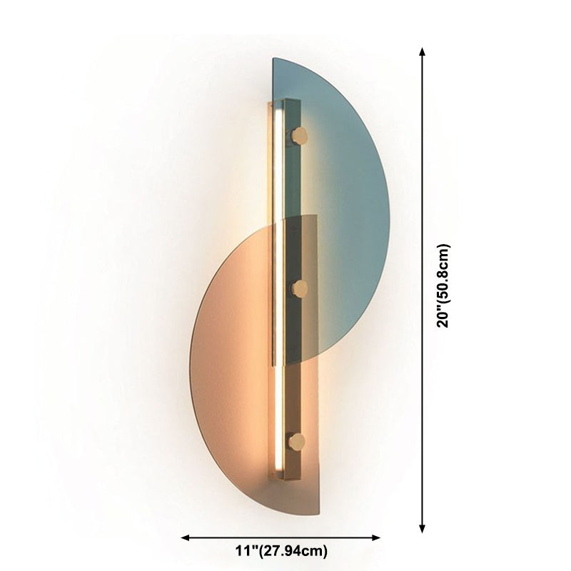 Geometric Wall Lighting Fixtures Glass Modern Style 1 Light Wall Mounted Light Fixture