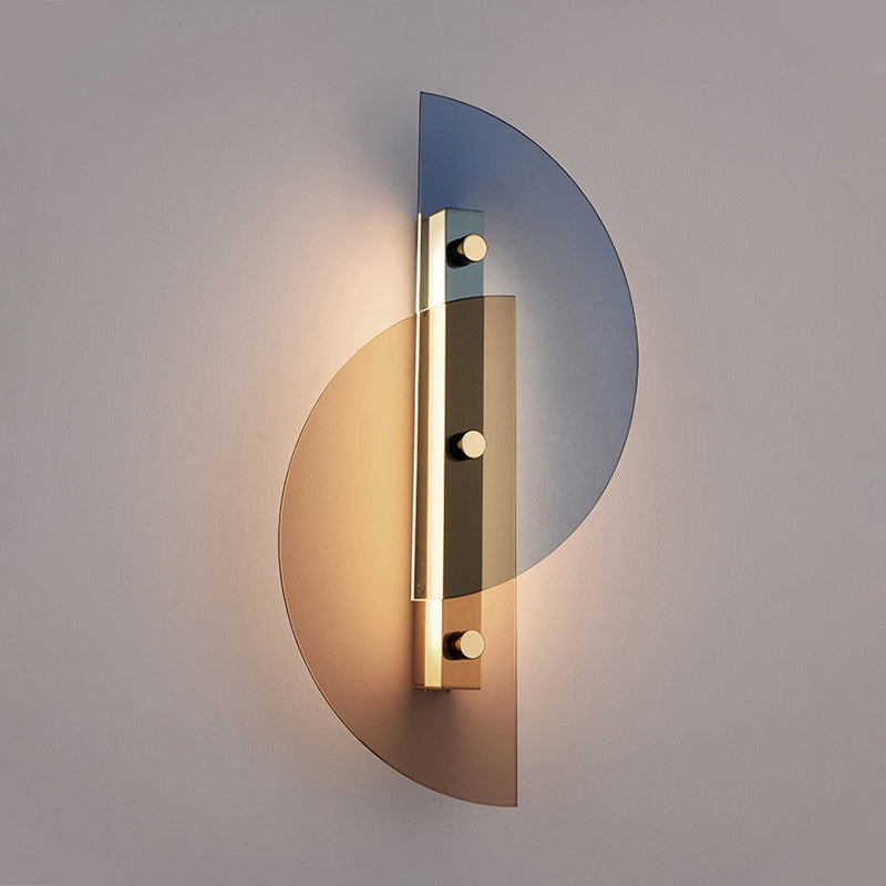 Geometric Wall Lighting Fixtures Glass Modern Style 1 Light Wall Mounted Light Fixture