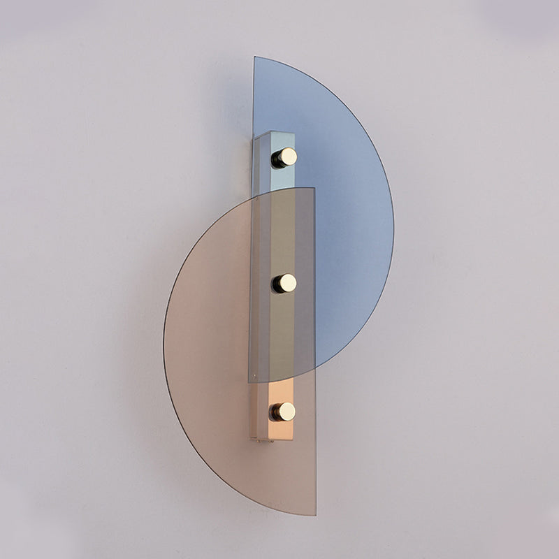 Geometric Wall Lighting Fixtures Glass Modern Style 1 Light Wall Mounted Light Fixture