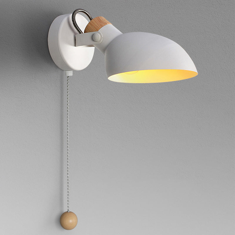 Modern Style Macaroon Wall Mounted Light Fixture Metal 1 Light Wall Lighting Fixtures