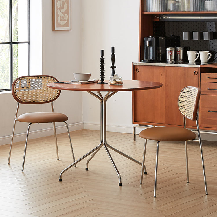 Meubles de 4 pieds contemporains Round Home Furniture en bois massif de salle à manger en bois massif