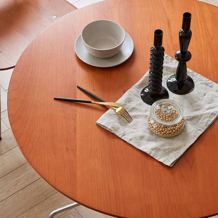 Meubles de 4 pieds contemporains Round Home Furniture en bois massif de salle à manger en bois massif