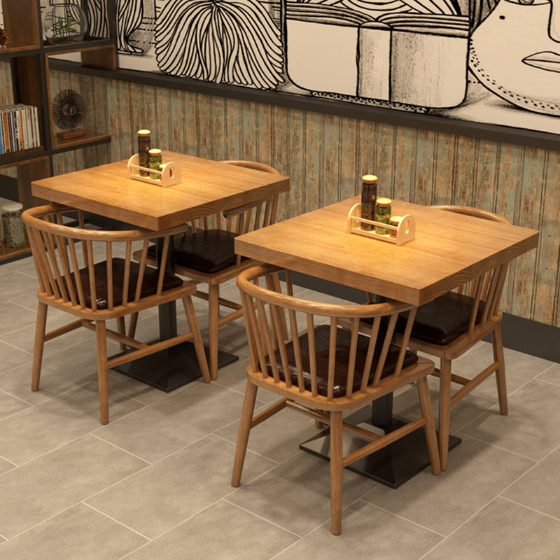 Industriële stijl eettafel grenen massief hout eetkamer huismeubilair