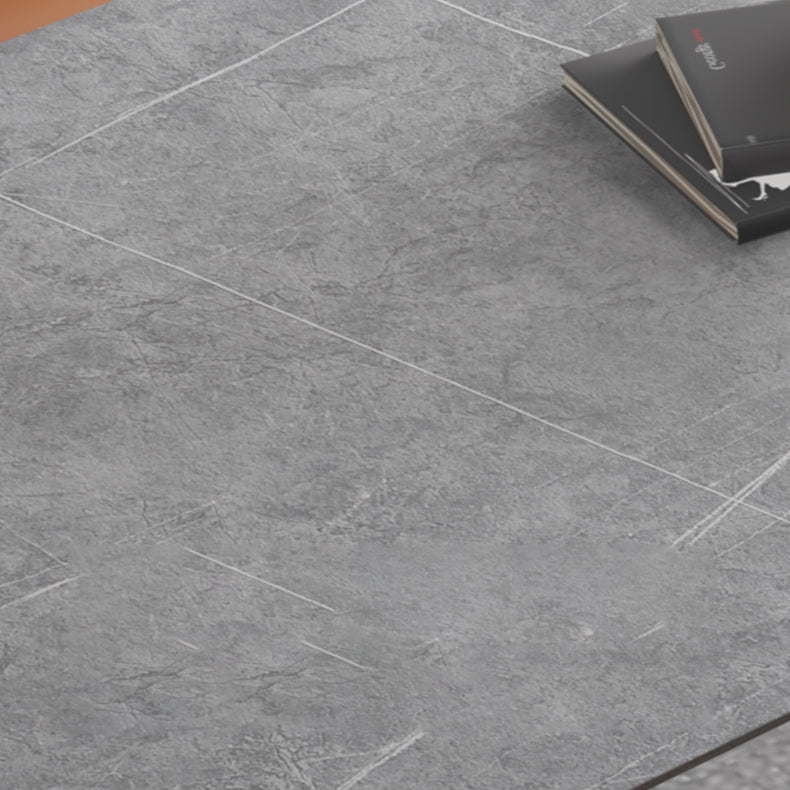 Industrial Grey Sintered Stone Esstisch Rechteck Form Standard Esstisch für Küche