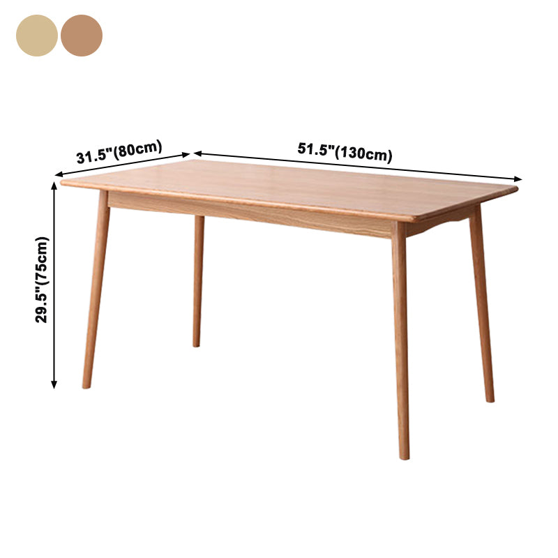 Solid Wood 4 Legs Dining Site Table eigentijdse dinette tafel voor thuiskeuken