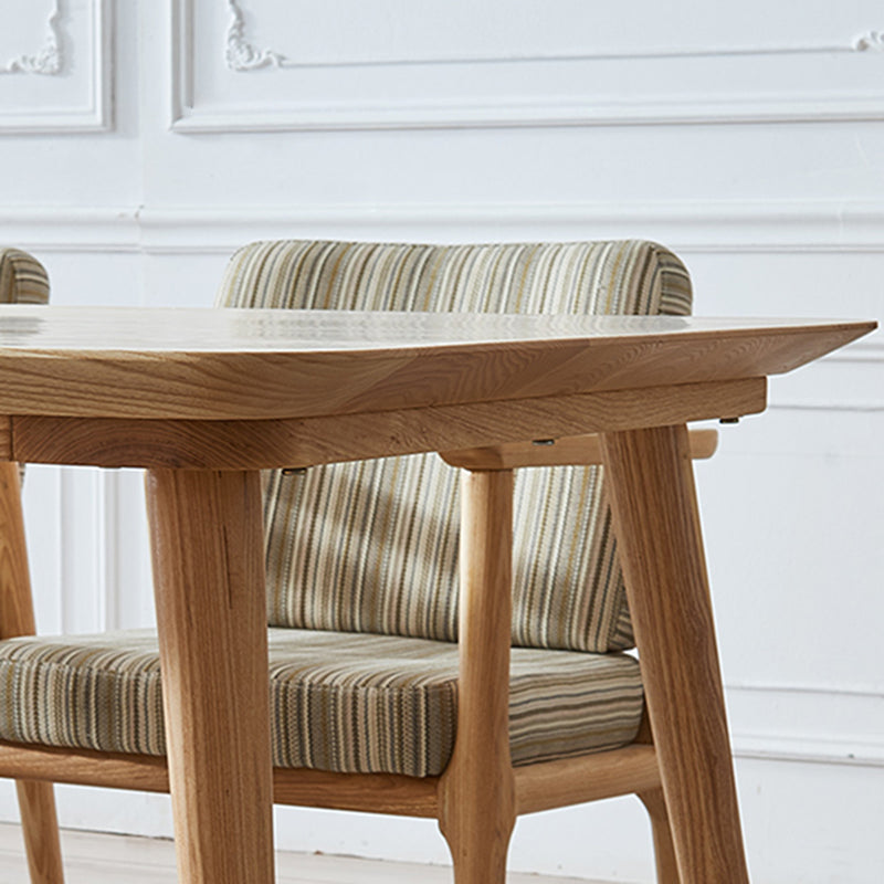 Tavolo da pranzo in legno massiccio glam kaki a forma di rettangolo tavolo da pranzo standard per cucina