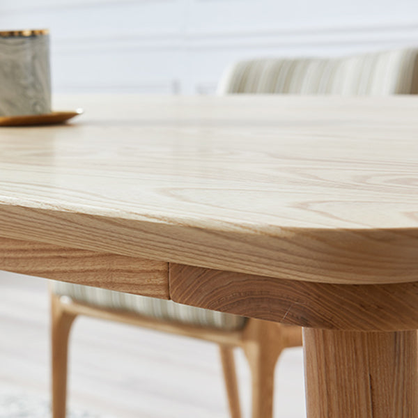 Tavolo da pranzo in legno massiccio glam kaki a forma di rettangolo tavolo da pranzo standard per cucina