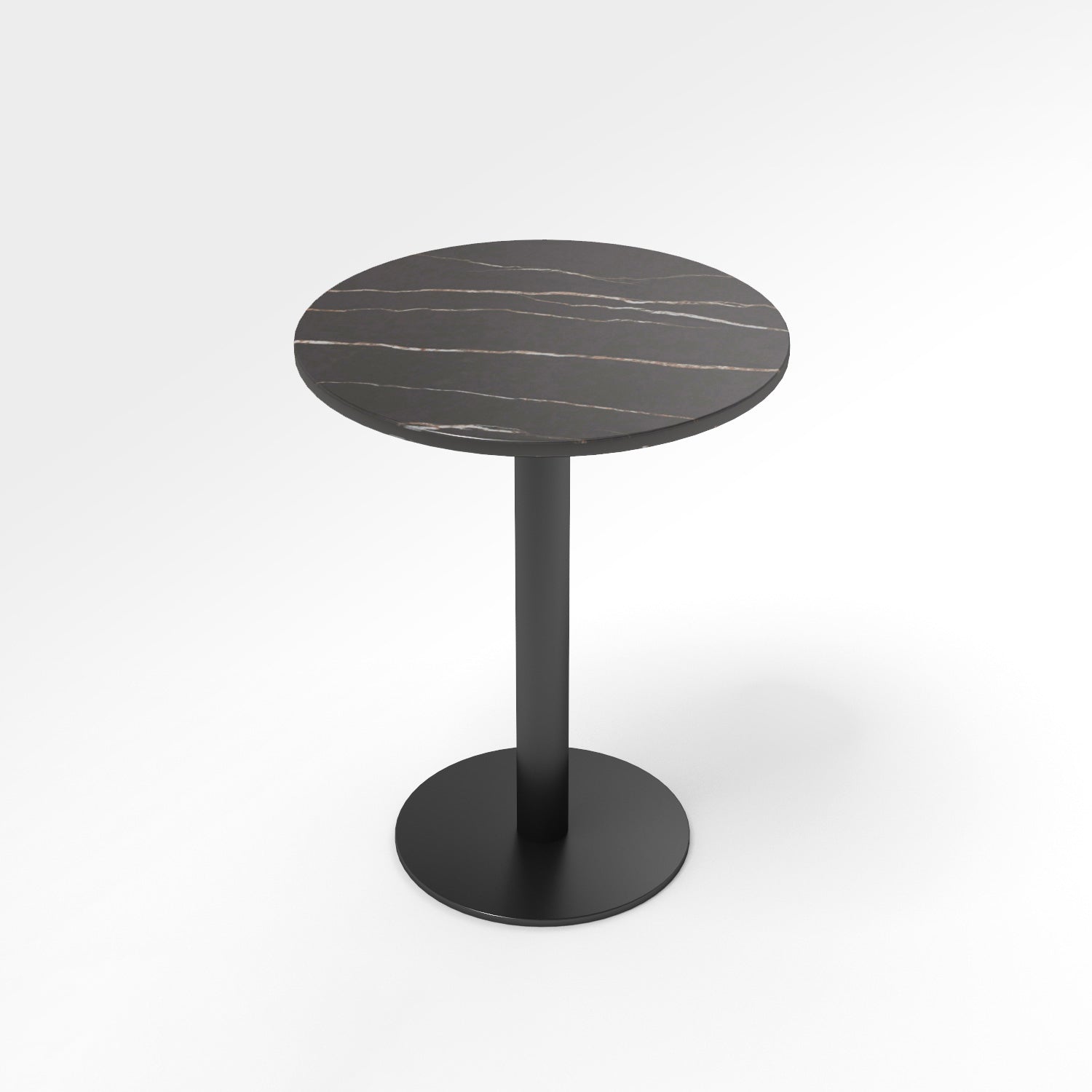 Mesa de comedor moderna de piedra sinterizada, mesa de comedor con marco negro para comedor