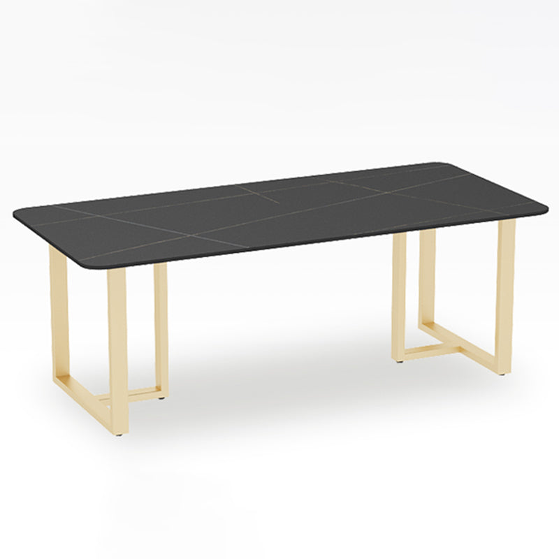Traditionele luxe stijl eettafel gesinterde stenen tafel voor eetkamer