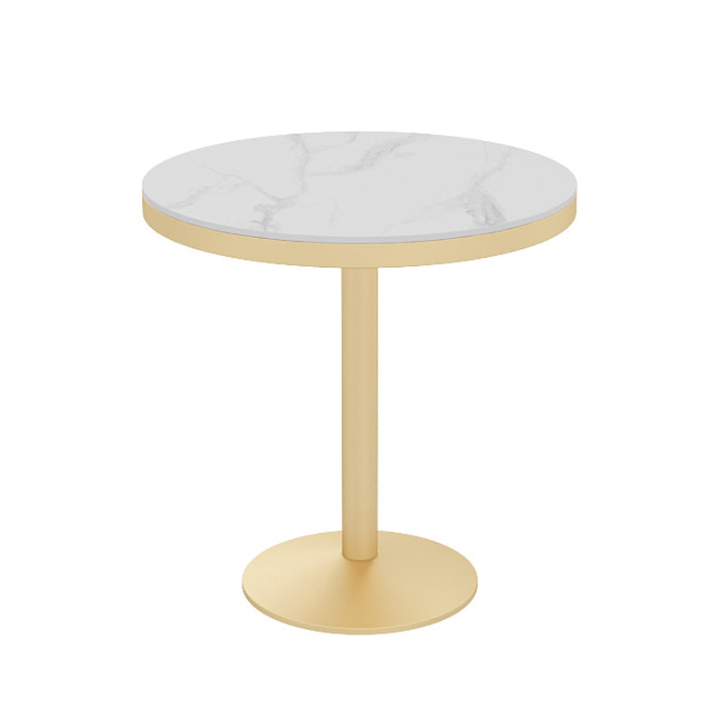 Traditional Luxury Style Dining Table White Sintered Stone Table for Dining Room