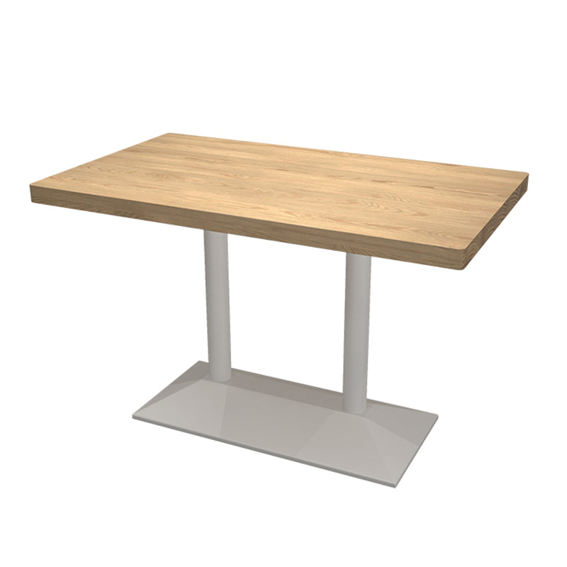 Mesa de comedor de estilo industrial, colección de comedor de madera maciza de pino para interiores