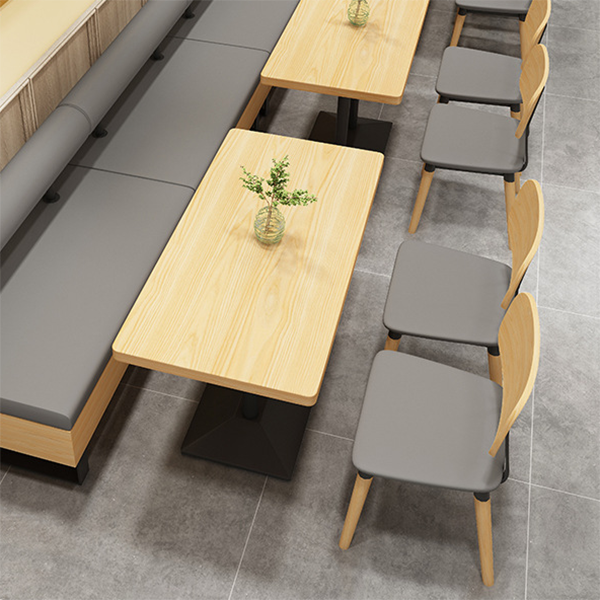 Mesa de comedor de estilo industrial, colección de comedor de madera maciza de pino para interiores
