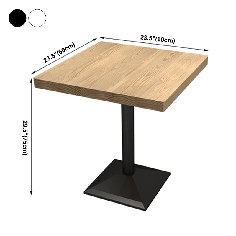 Mesa de comedor de estilo industrial, colección de comedor de madera maciza de pino para interiores