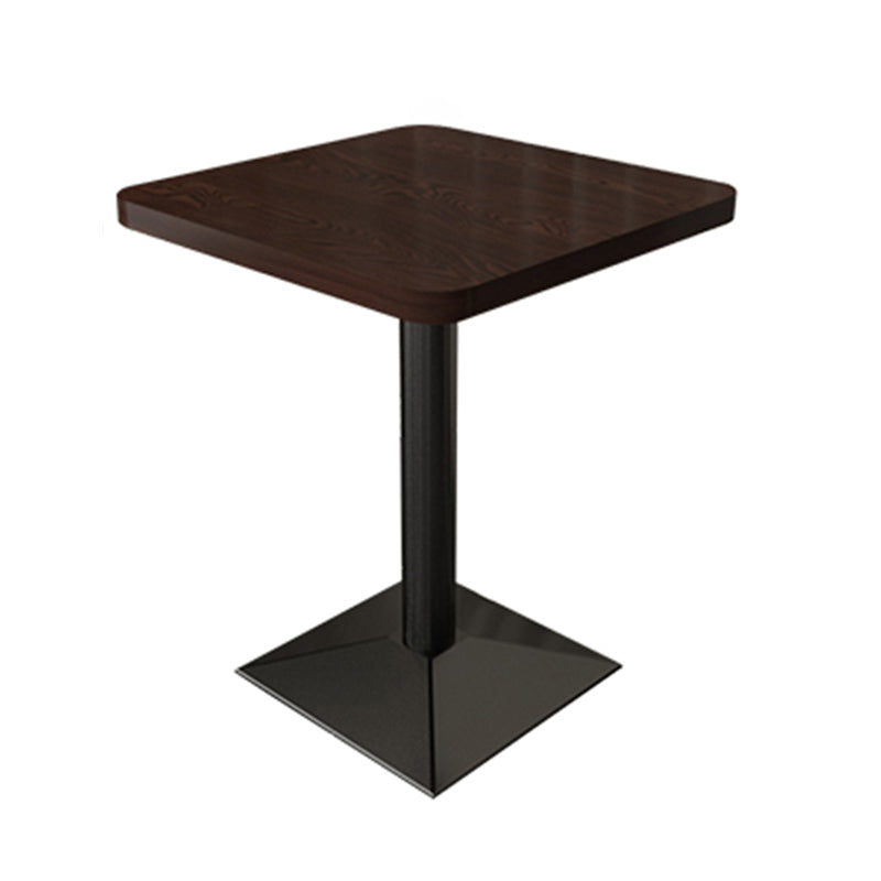 Industrial Wooden Dinner Room Kitchen Table Brown Table with Black Frame for Dining Room