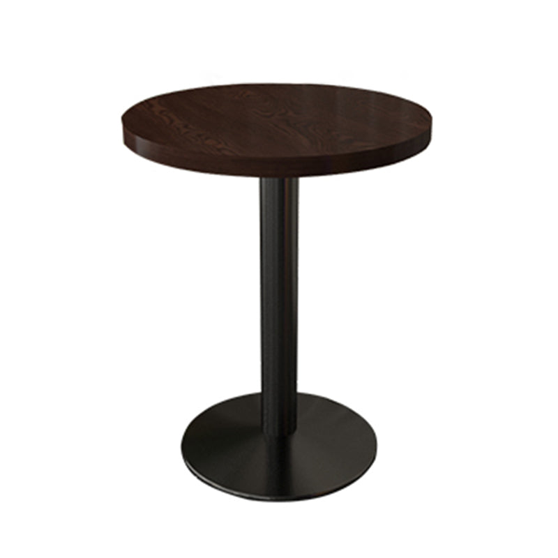 Industrial Wooden Dinner Room Kitchen Table Brown Table with Black Frame for Dining Room