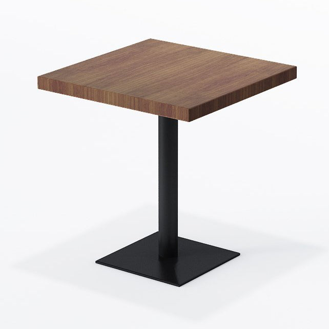 Industrial Solid Wood Dinner Room Kitchen Table Brown Table with Black Frame