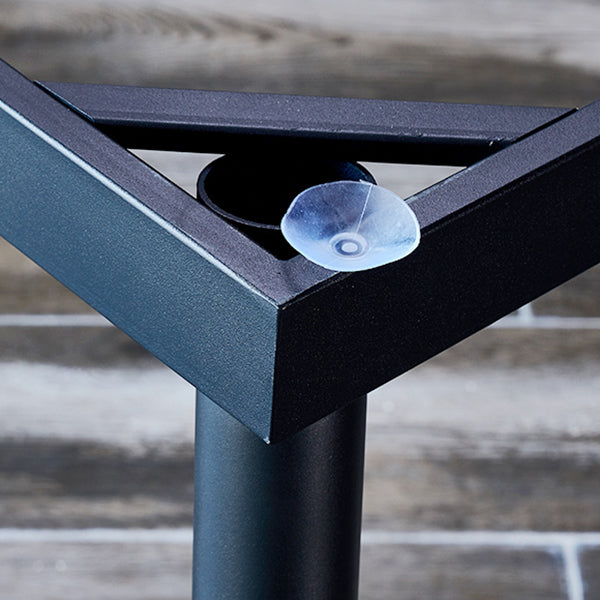 Eenvoudige stijl thuis gesinterde stenen eettafel koolstofstalen basis rechthoektafel
