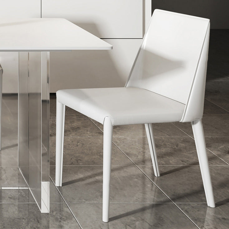 Acrylic Contemporary Rectangular Dining Table Sintered Stone Table with Acrylic base