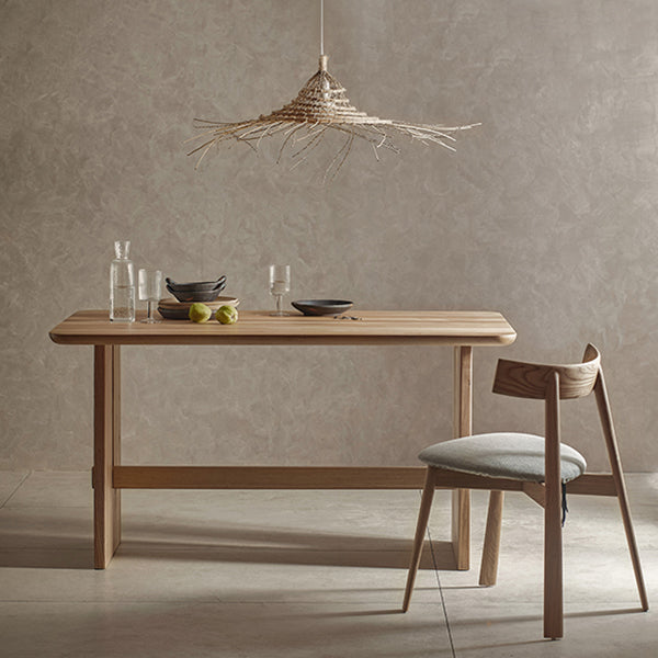 Kausal massives Holz Standard Esstisch Khaki Rechteck Form Esstisch für Küche