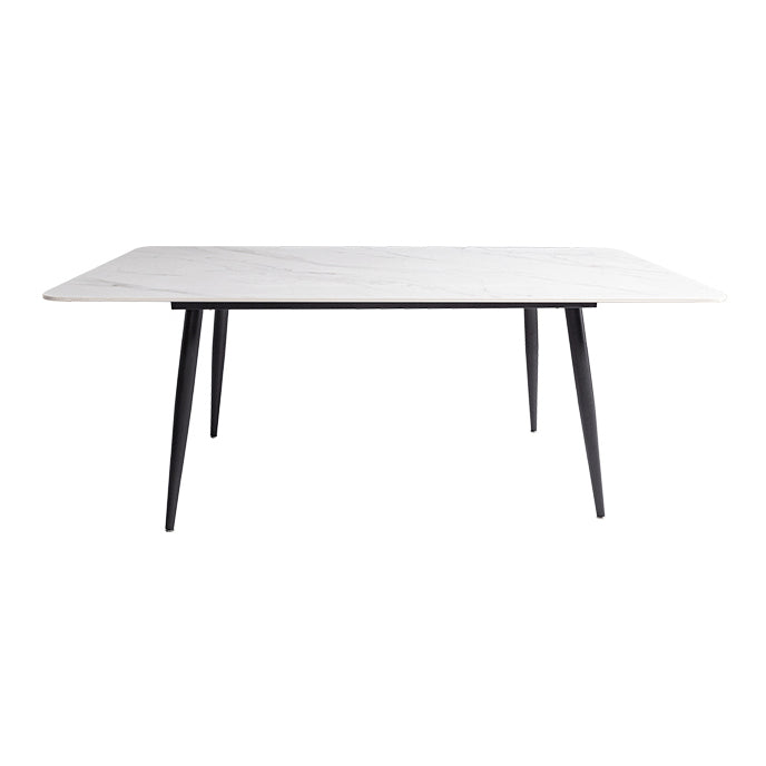 Gesinterde stenen driekleurige eettafel moderne stijl 4 poten tafel voor eetkamer