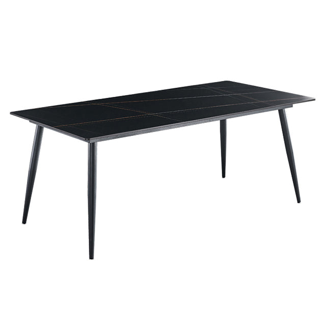 Rectángulo industrial de 4 pies Muebles para el hogar Mesa de comedor de piedra para el hogar
