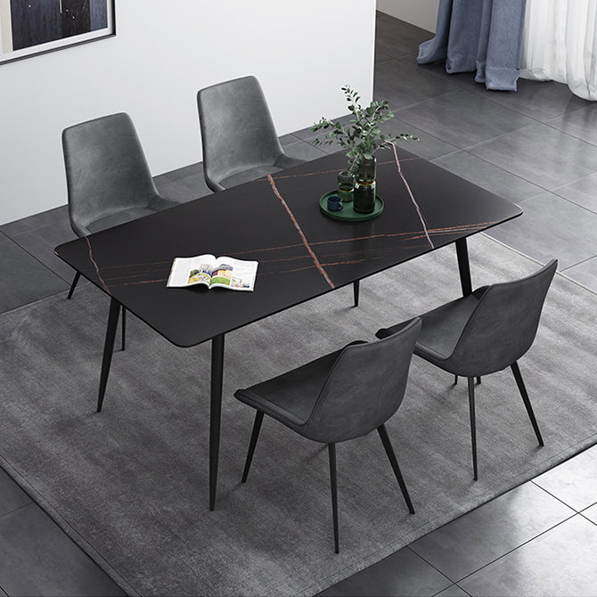 Rectangle Stone Home Furniture Industrial Style Dining Room Collection