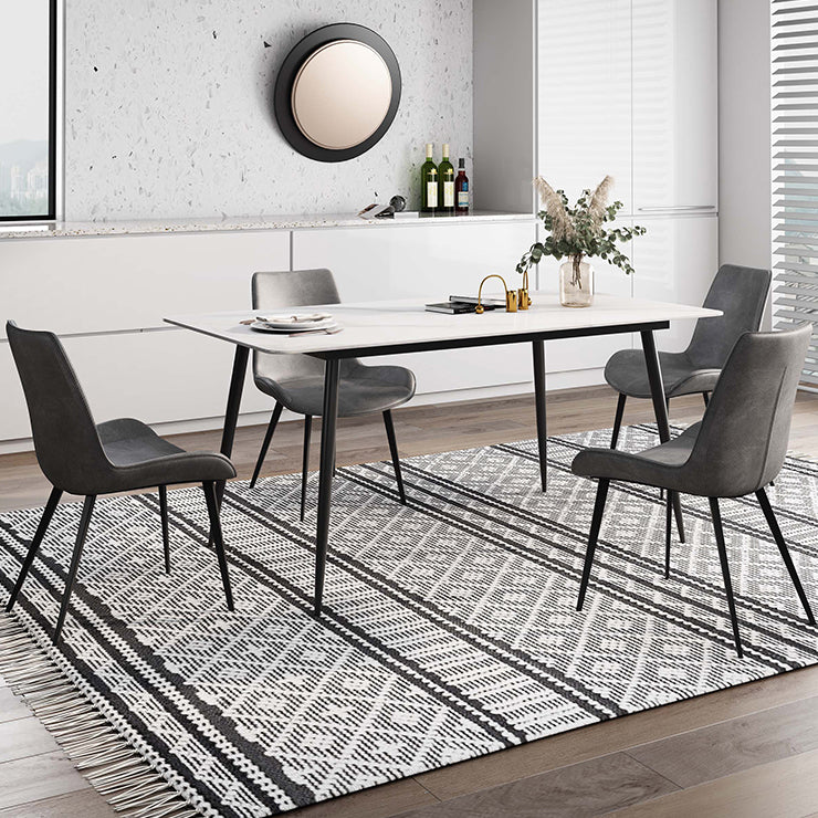 Rectangle Stone Home Furniture Industrial Style Dining Room Collection