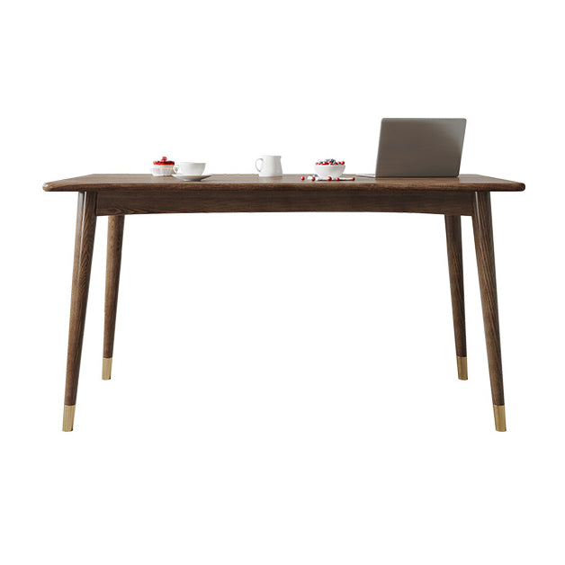 Traditional Luxury Rectangle Dining Room Table Ash Solid Wood Table with 4 Legs