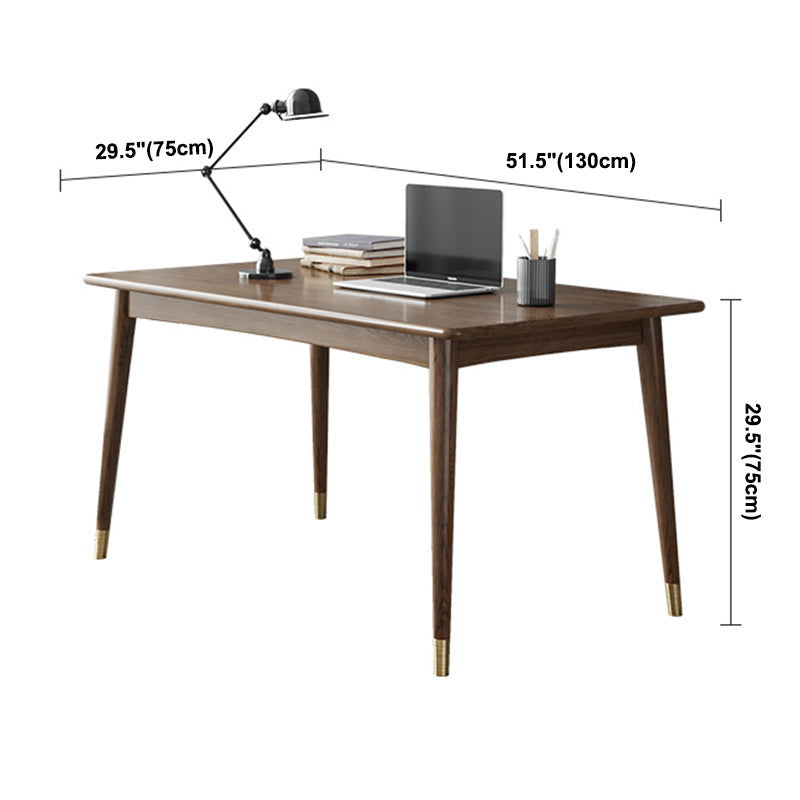 Traditional Luxury Rectangle Dining Room Table Ash Solid Wood Table with 4 Legs