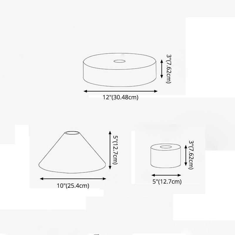 Postmodern Metal Hanging Light Pendant Light 1 Head Hanging Light for Dinning Room