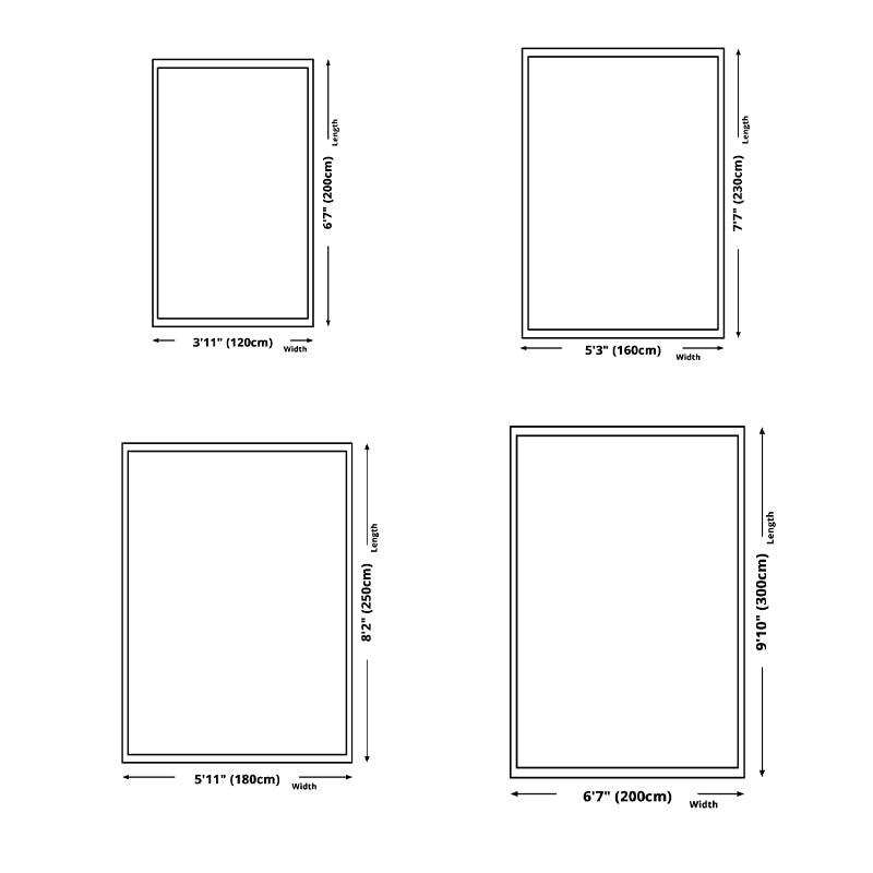 Tapis lavable contemporain tapis de motif abstrait tapis résistant des taches en polyester pour le salon