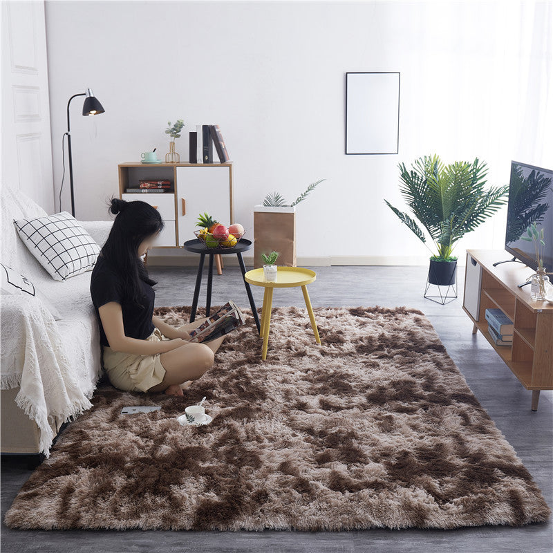 Tapis de tapis de shag nature créatif en polyester tapis d'intérieur