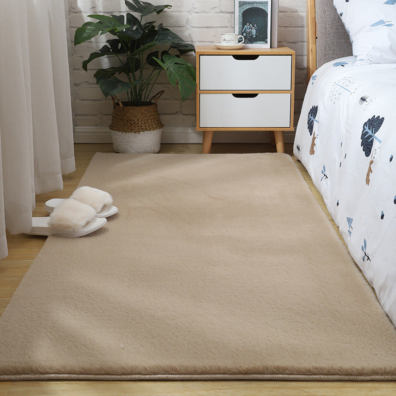 Apricot Casual Teppich Polyester Minderer Farbe Teppich Nicht-Rutsch-Backing Teppich für Wohnkultur