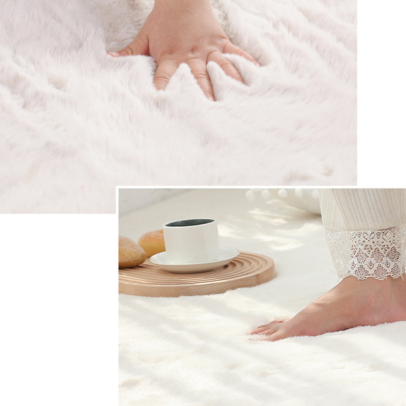 Apricot Casual Teppich Polyester Minderer Farbe Teppich Nicht-Rutsch-Backing Teppich für Wohnkultur