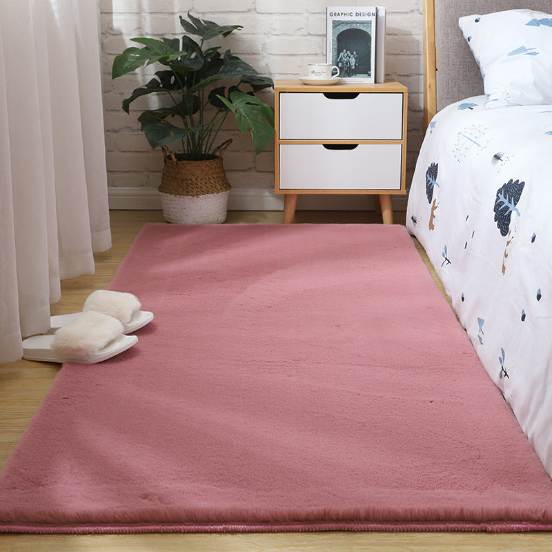 Apricot Casual Teppich Polyester Minderer Farbe Teppich Nicht-Rutsch-Backing Teppich für Wohnkultur