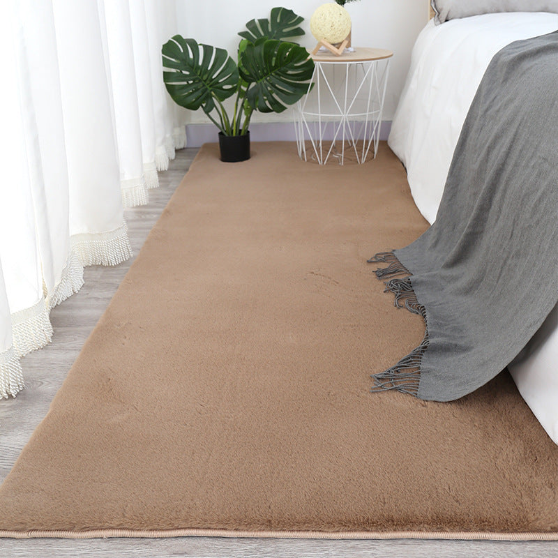 Apricot Casual Teppich Polyester Minderer Farbe Teppich Nicht-Rutsch-Backing Teppich für Wohnkultur