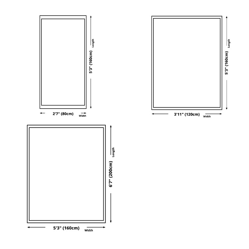 White Geometric Pattern Area Carpet Modern Polyester Area Rug Anti-Slip Rug for Living Room