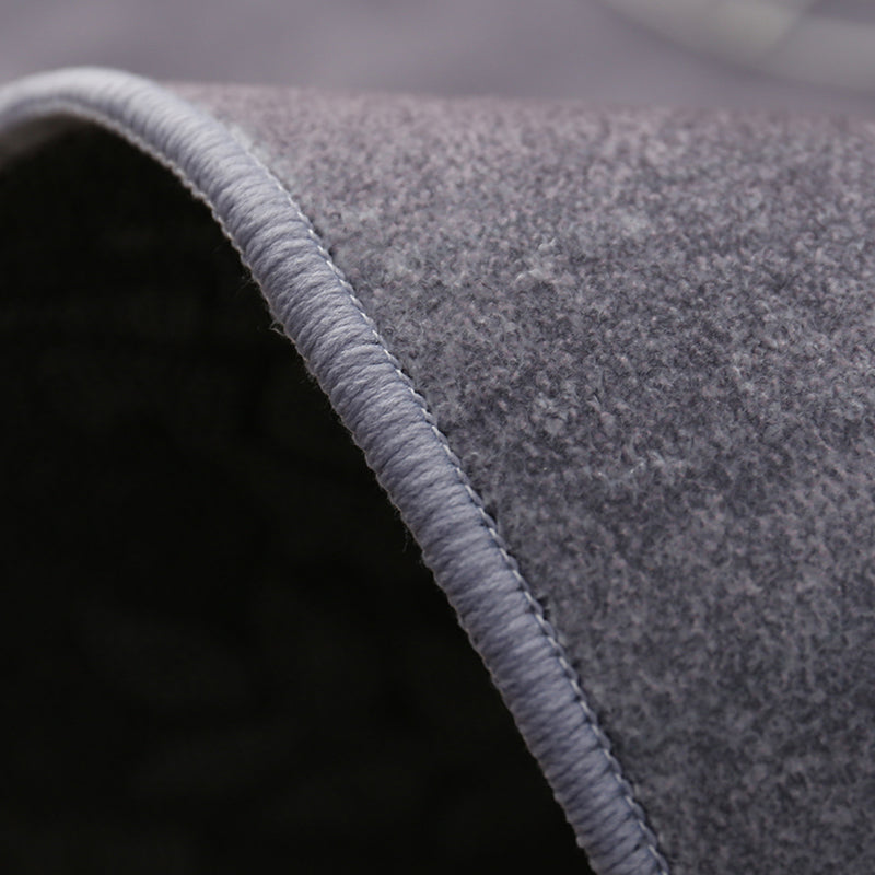 Fancy Modern Carpet Grey Geometric Pattern Area Rug Stain Resistant Rug for Living Room