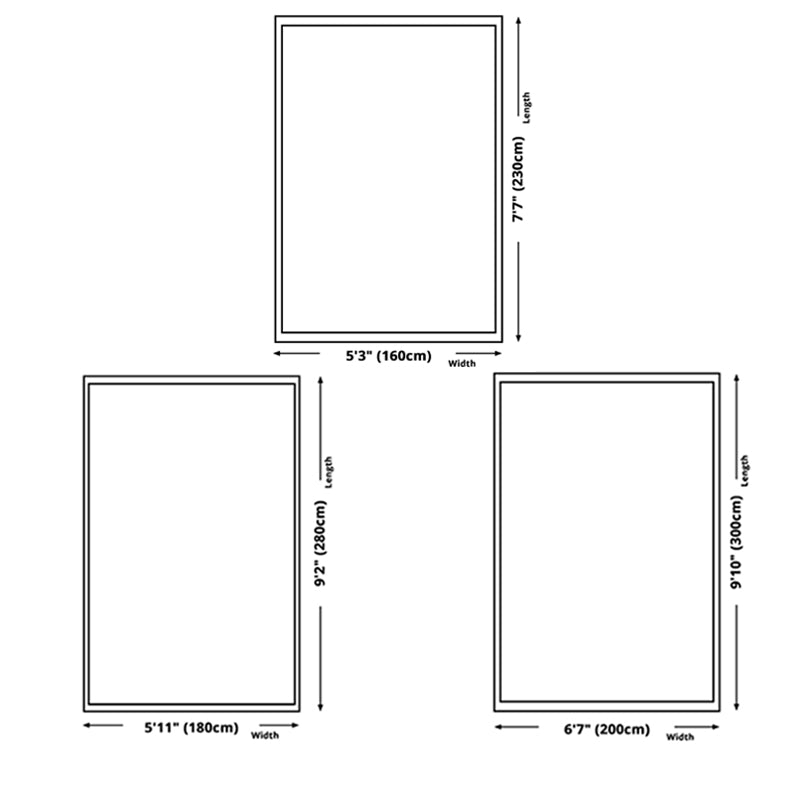 Dark Navy Modern Rug Polyester Line Indoor Rug Washable Rug for Living Room