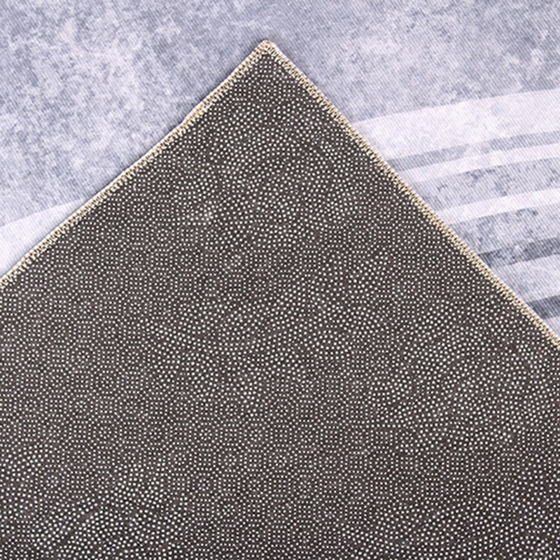 Gold Semicircle Rug Polyester Modern Rug Non-Slip Backing Rug for Living Room