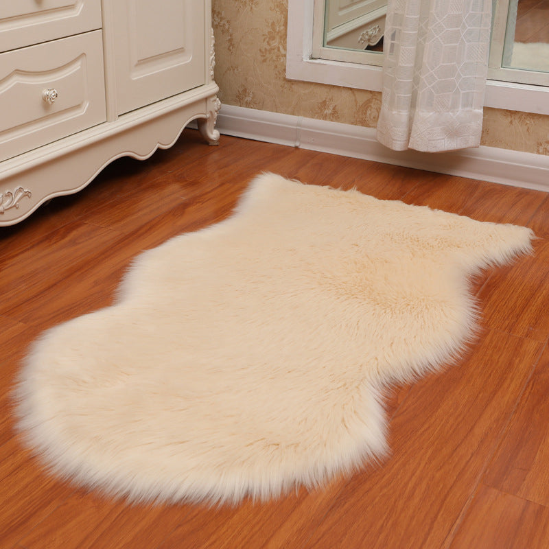 Fancy Plush Area Teppich Vollfarbener Polyester Teppich Easy Care Teppich für Wohnkultur
