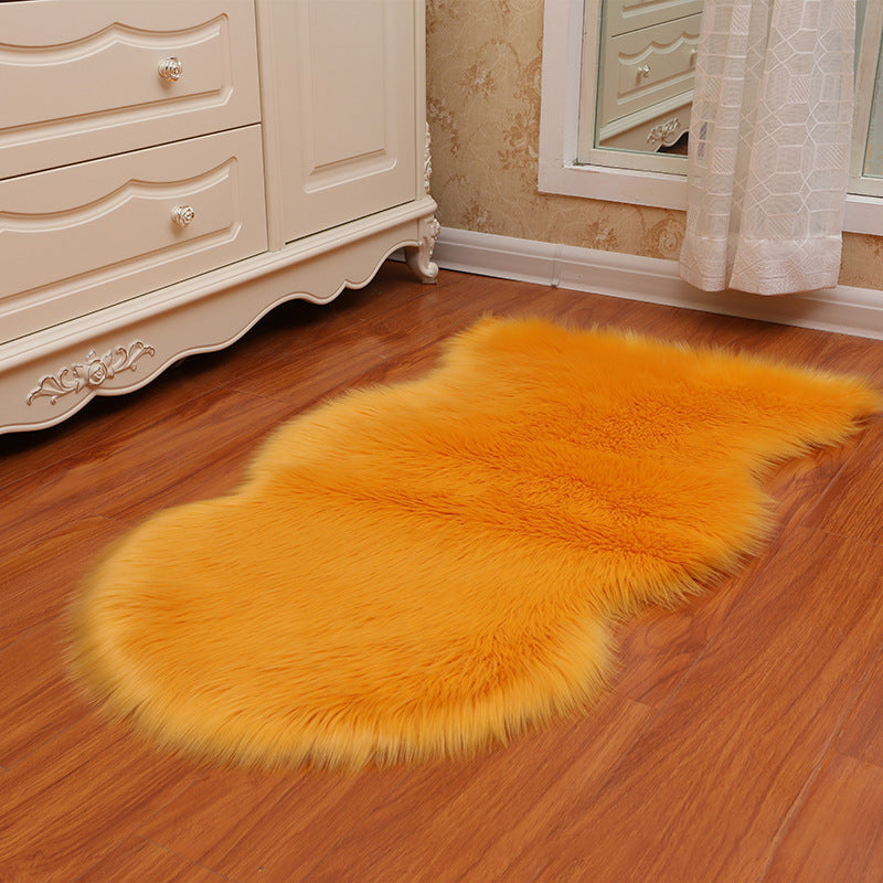 Fancy Plush Area Teppich Vollfarbener Polyester Teppich Easy Care Teppich für Wohnkultur