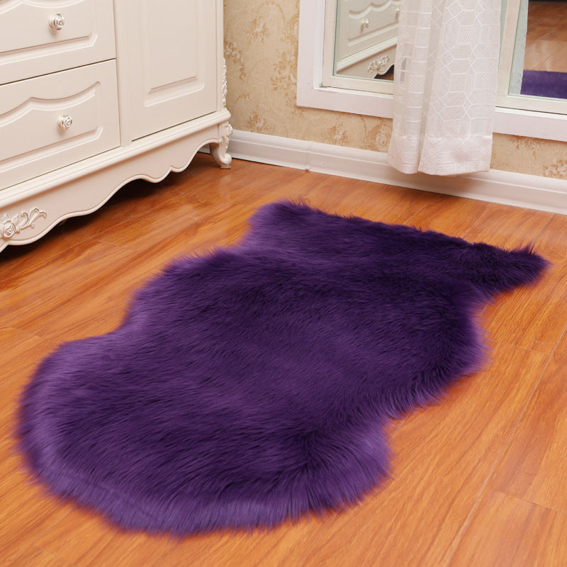 Fancy Plush Area Teppich Vollfarbener Polyester Teppich Easy Care Teppich für Wohnkultur