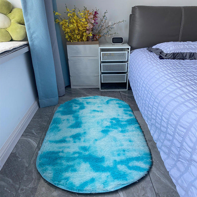Area colorida alfombra de lujosa Tie-dye Patrón de área Alfombra Fácil alfombra antideslizante para dormitorio